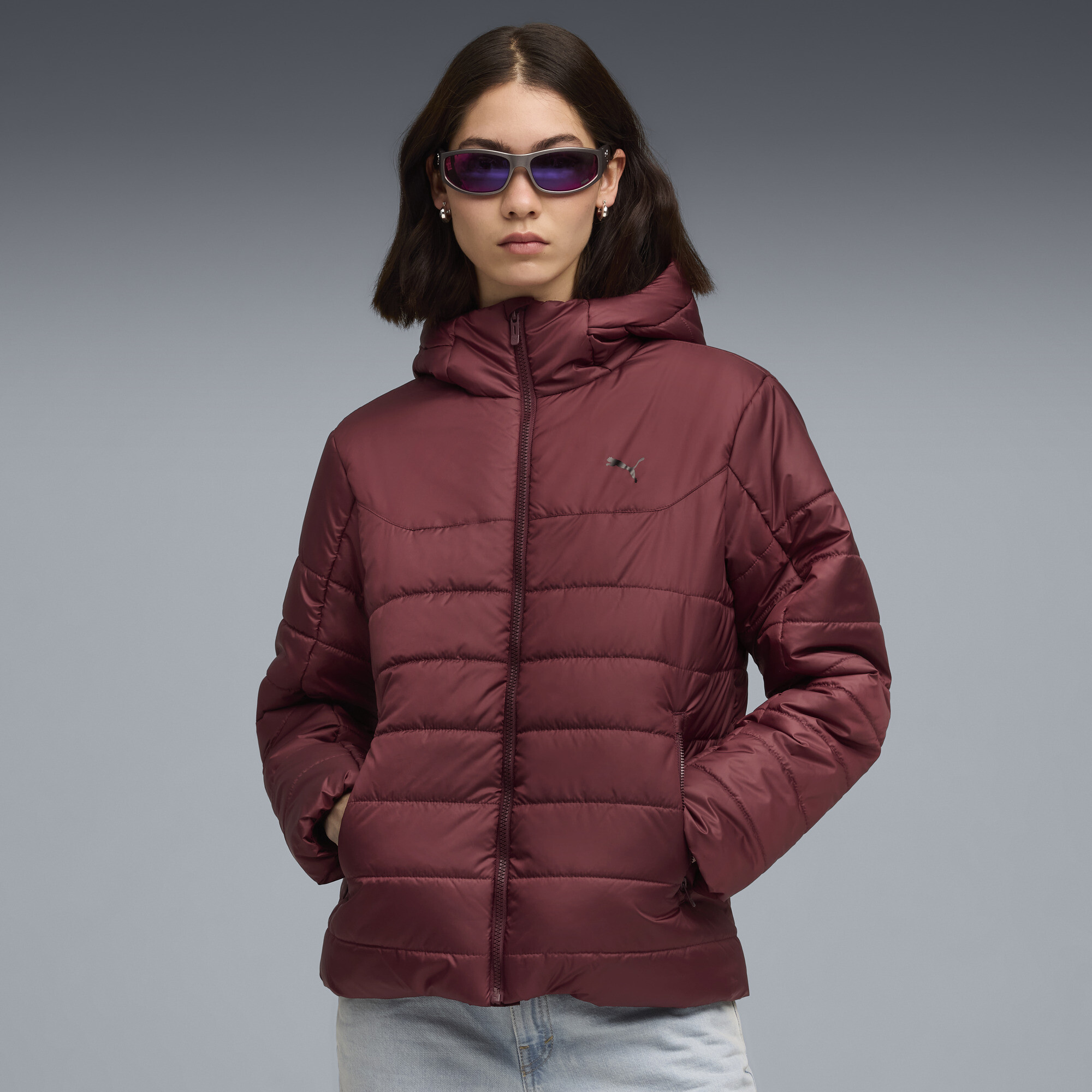 PUMA Essentials Outerwear Women's Puffer Jacket in Red, Size S