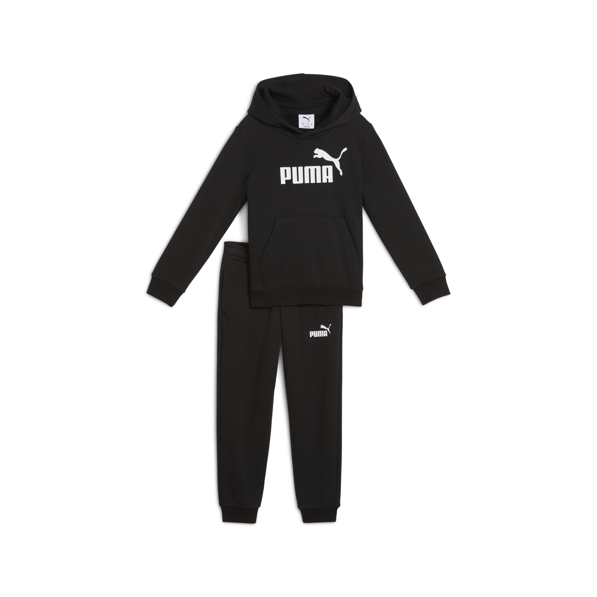 PUMA Essentials No.1 Logo joggingpak, Zwart, Maat 6-7Y thumbnail 3
