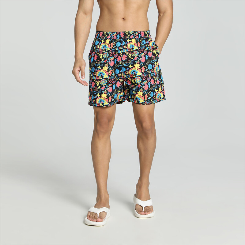 

Men's PUMA Printed Woven Boxers With Side Pocket-Pack Of 1
