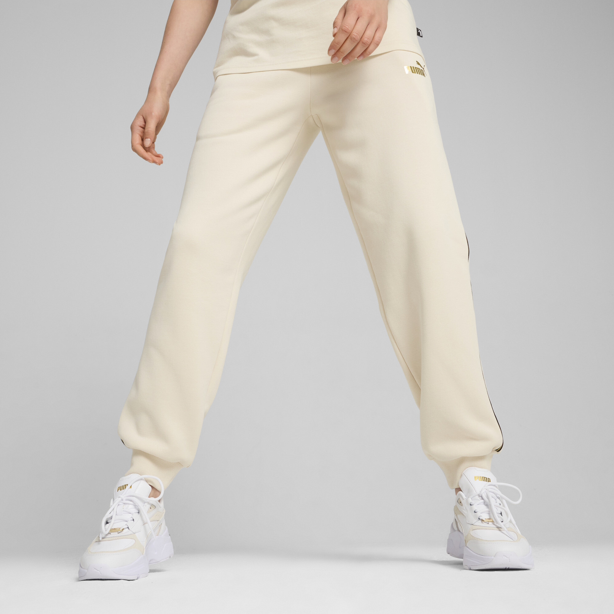 Women's Puma MINIMAL GOLD Sweatpants, White, Size XXS, Women