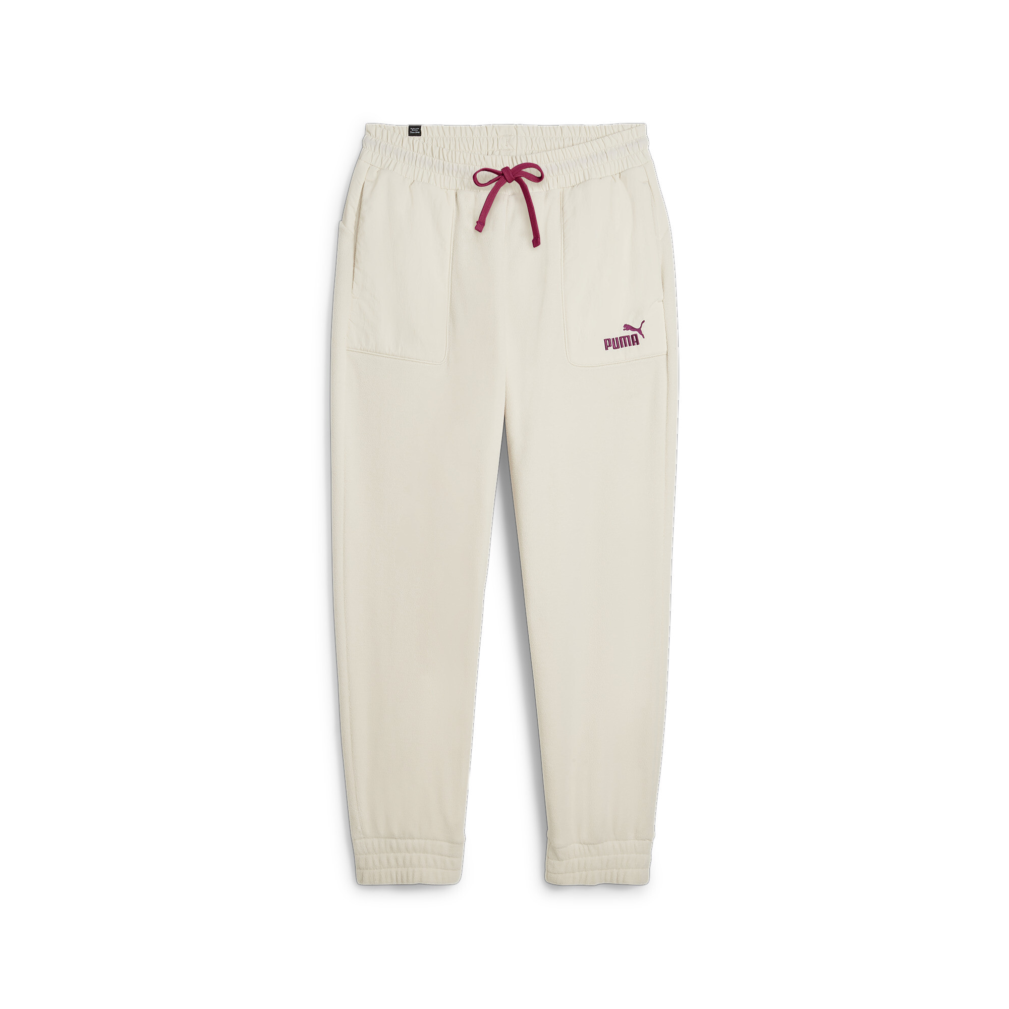 Women's Puma ESS ELEVATED Pants, White, Size S, Clothing