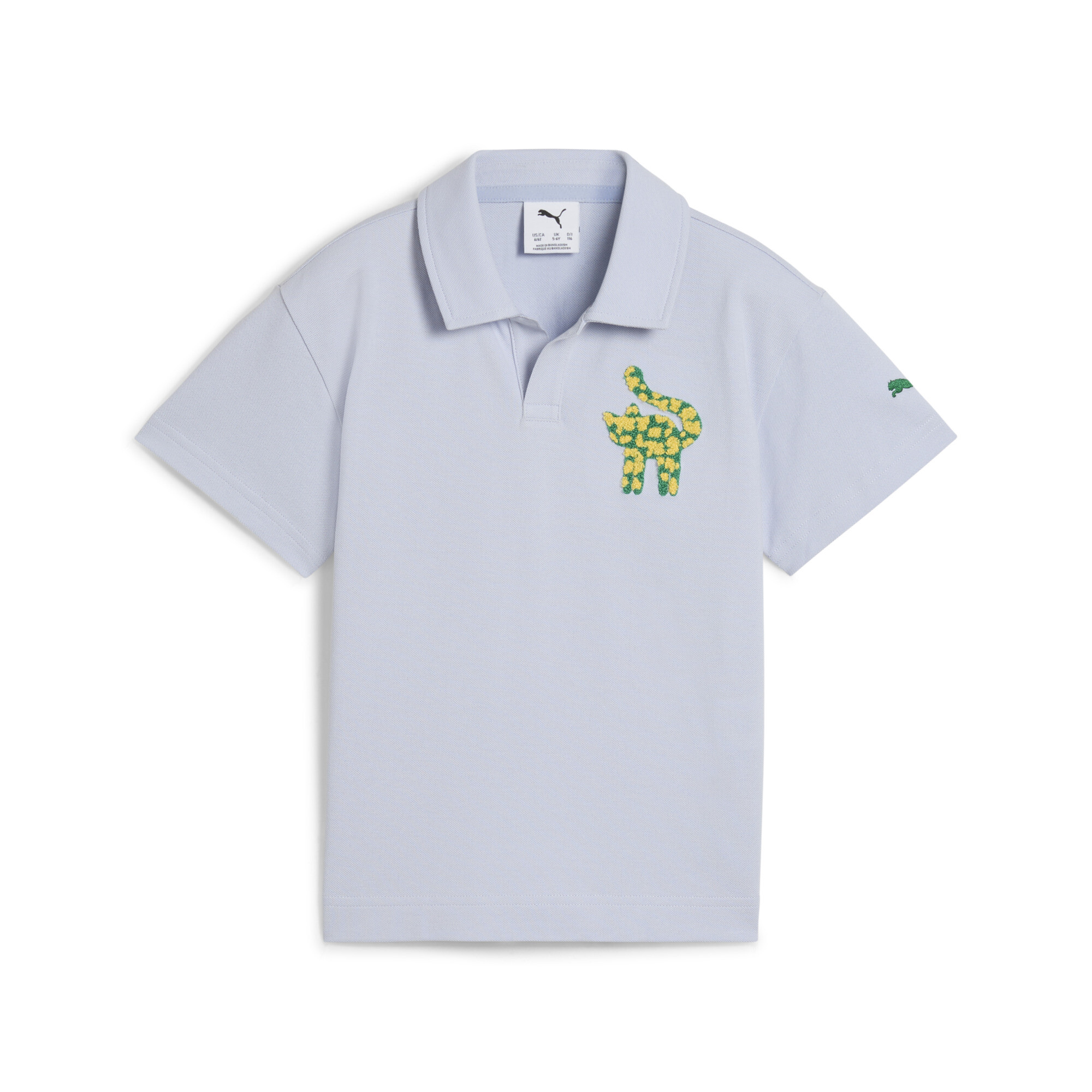 Puma Cats Club Pique-Poloshirt Kinder | Mit Print | Cool Weather | Größe: 4-5Y