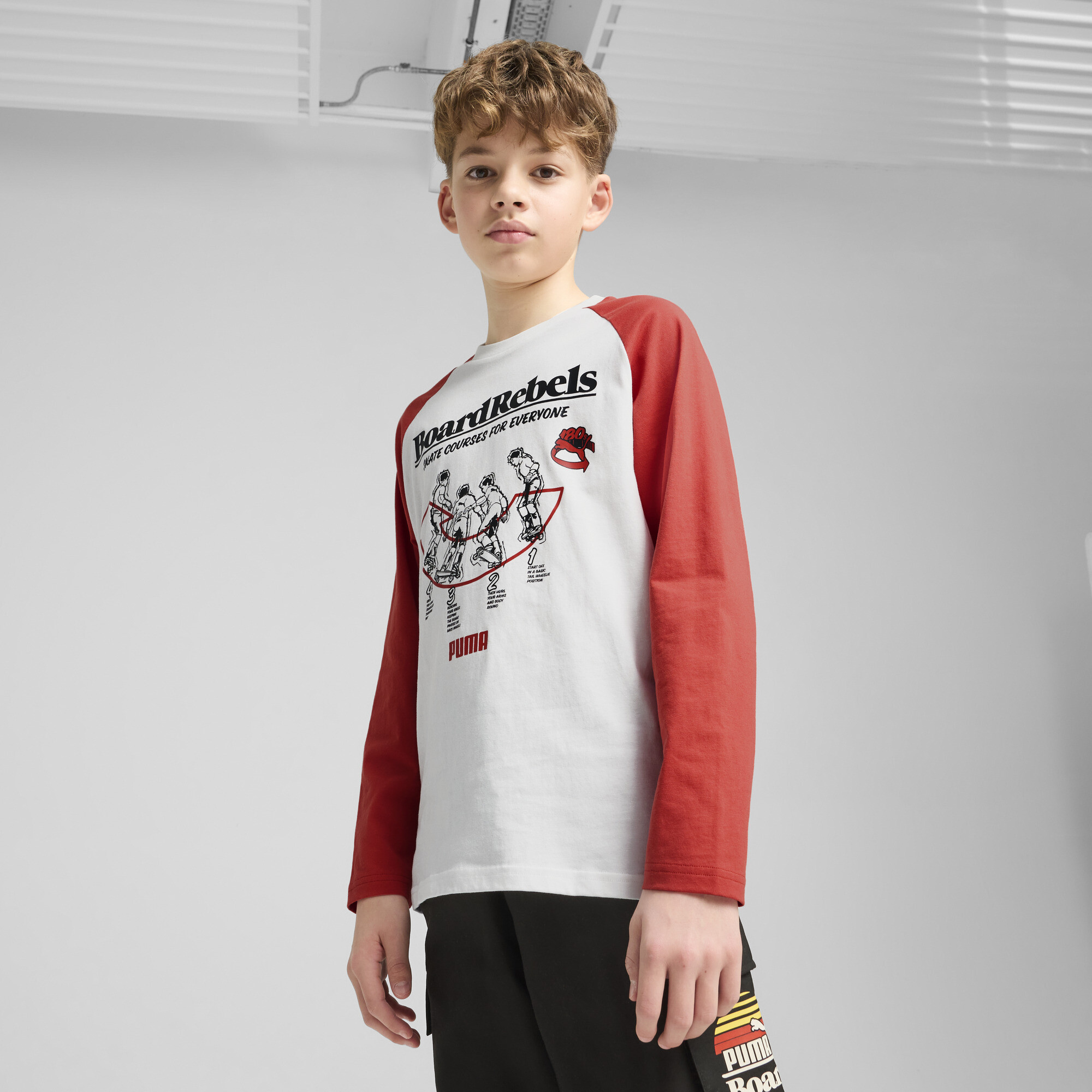 Puma MID90S Langarmshirt Teenager Für Herren Für Damen Für Kinder | Mit Print | White | Größe: 13-14Y