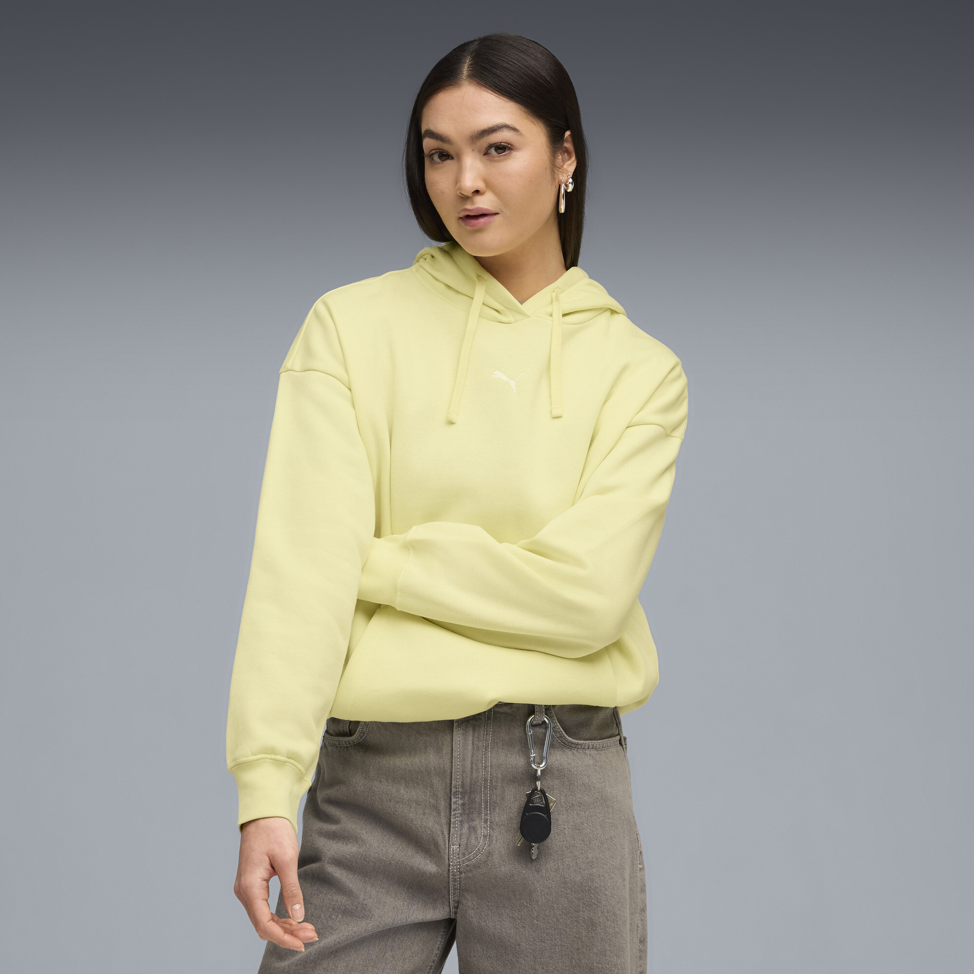 Худи Essentials Oversized Hoodie Women | Цвет: Желтый | Gold Moon