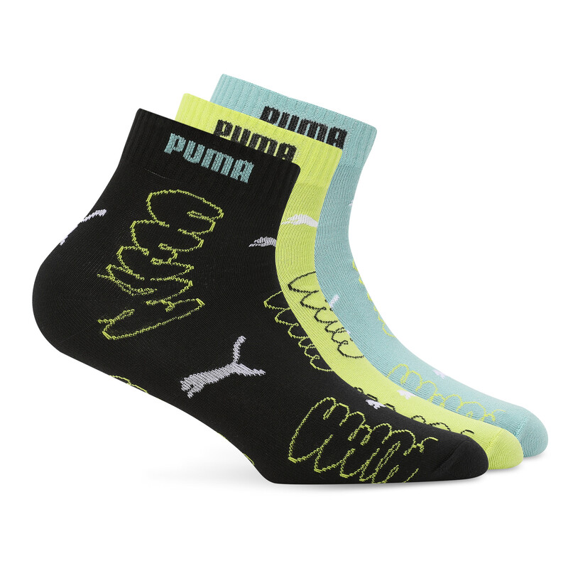 

PUMA Brand Love Unisex Quarter Socks Pack Of 3