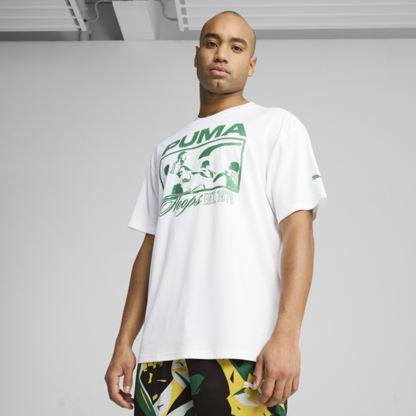 Rival Rage Tee 1 Men, PUMA White, large-MEX