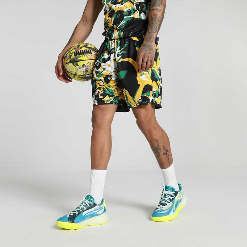 

Men's PUMA Rival Rage All-Over Print Basketball Shorts