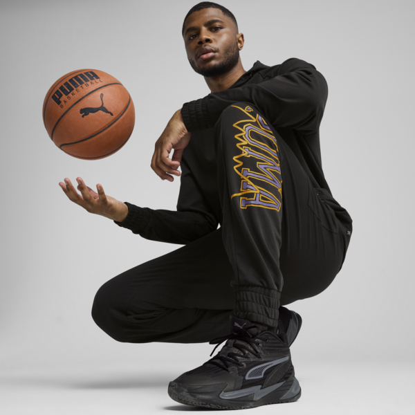 Rival Rage Tech Basketball Pants Men, PUMA Black, large-MEX