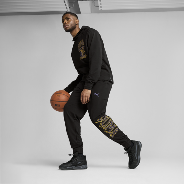 Rival Rage Tech Basketball Pants Men, PUMA Black, large-MEX