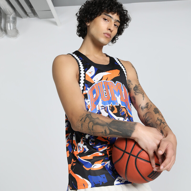

Men's PUMA Rival Rage All-Over Print Mesh Basketball Tank