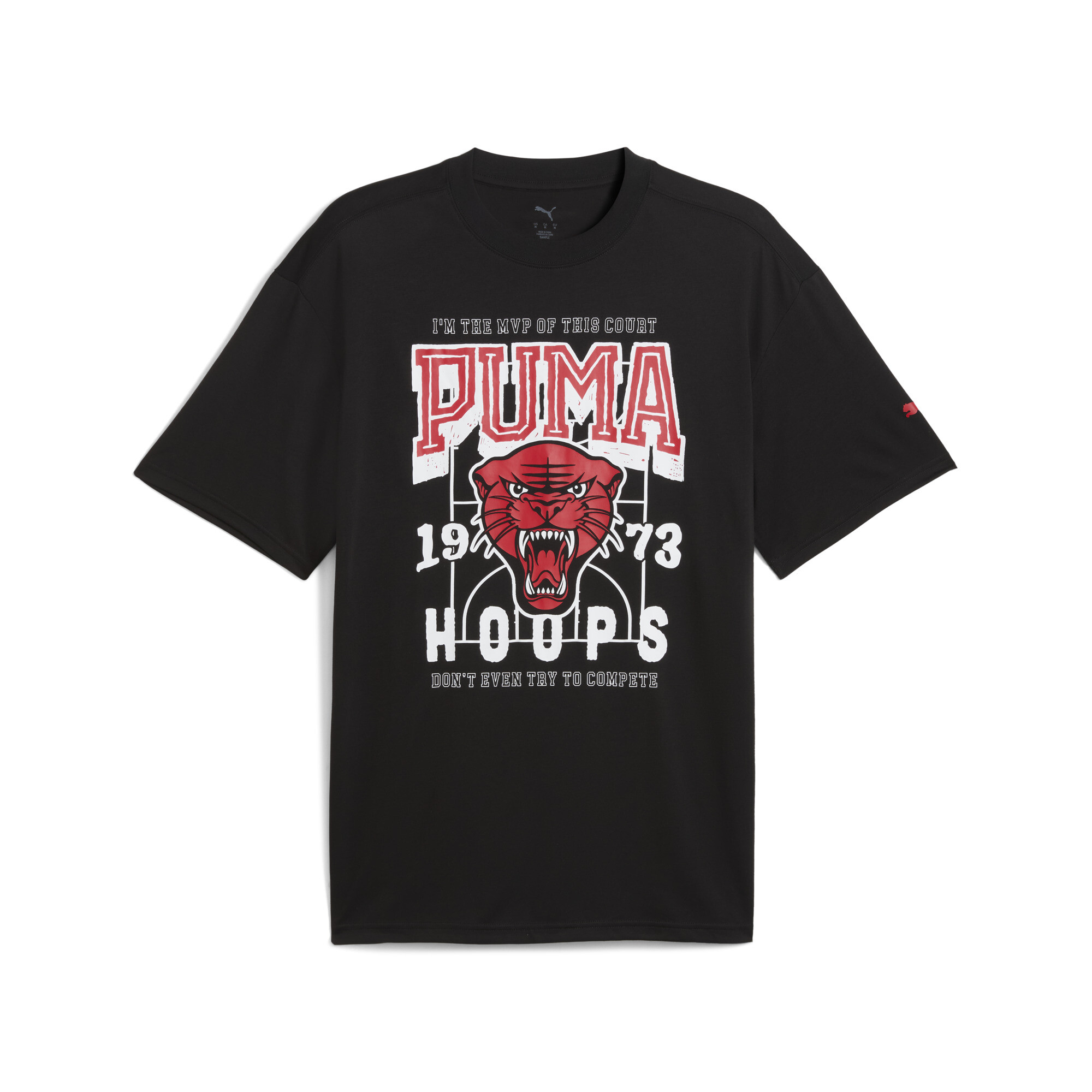 PUMA Rival Rage basketbal-T-shirt voor Heren, Zwart, Maat XS thumbnail 3