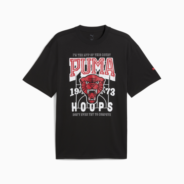 Rival Rage Basketball Tee Men, PUMA Black, large-MEX