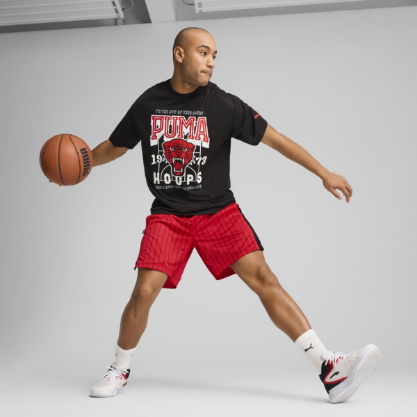 Rival Rage Basketball Tee Men, PUMA Black, large-MEX
