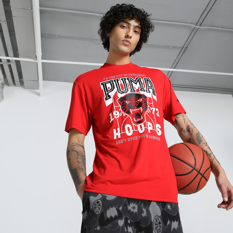 

Men's PUMA Rival Rage Relaxed Fit Basketball Tee