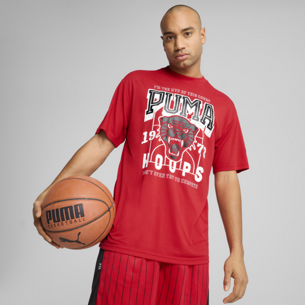 Rival Rage Basketball Tee Men, For All Time Red, large-MEX