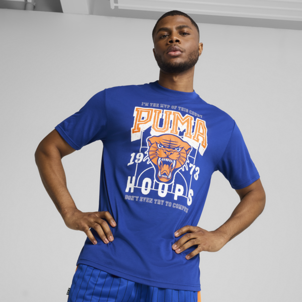 Rival Rage Basketball Tee Men, Vivid Blue, large-MEX