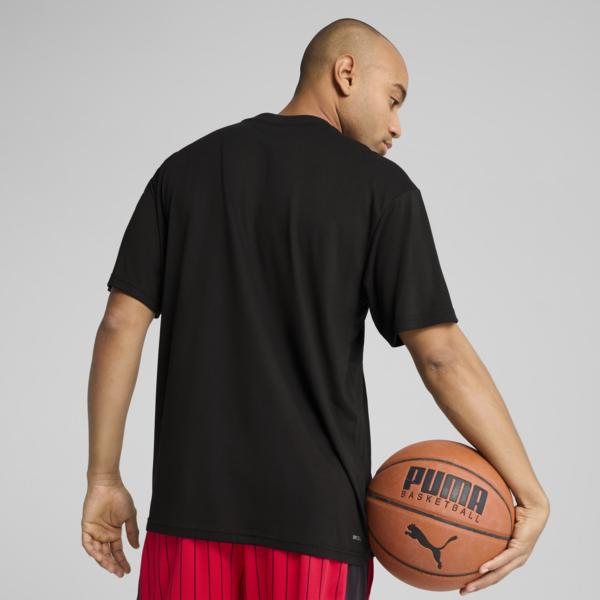Rival Rage Basketball Tee Men, PUMA Black, large-ZAF