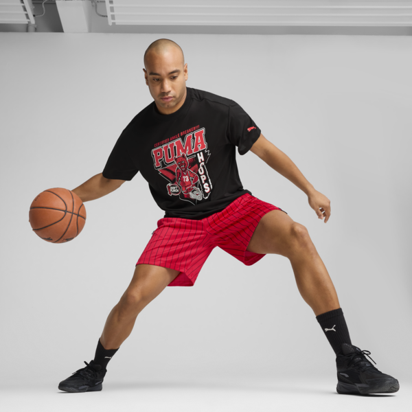 Rival Rage Basketball Tee Men, PUMA Black, large-ZAF