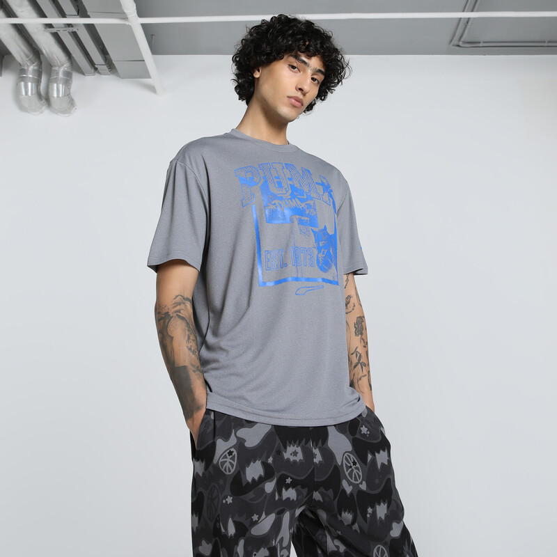 

Men's PUMA Rival Rage Relaxed Fit Basketball Tee