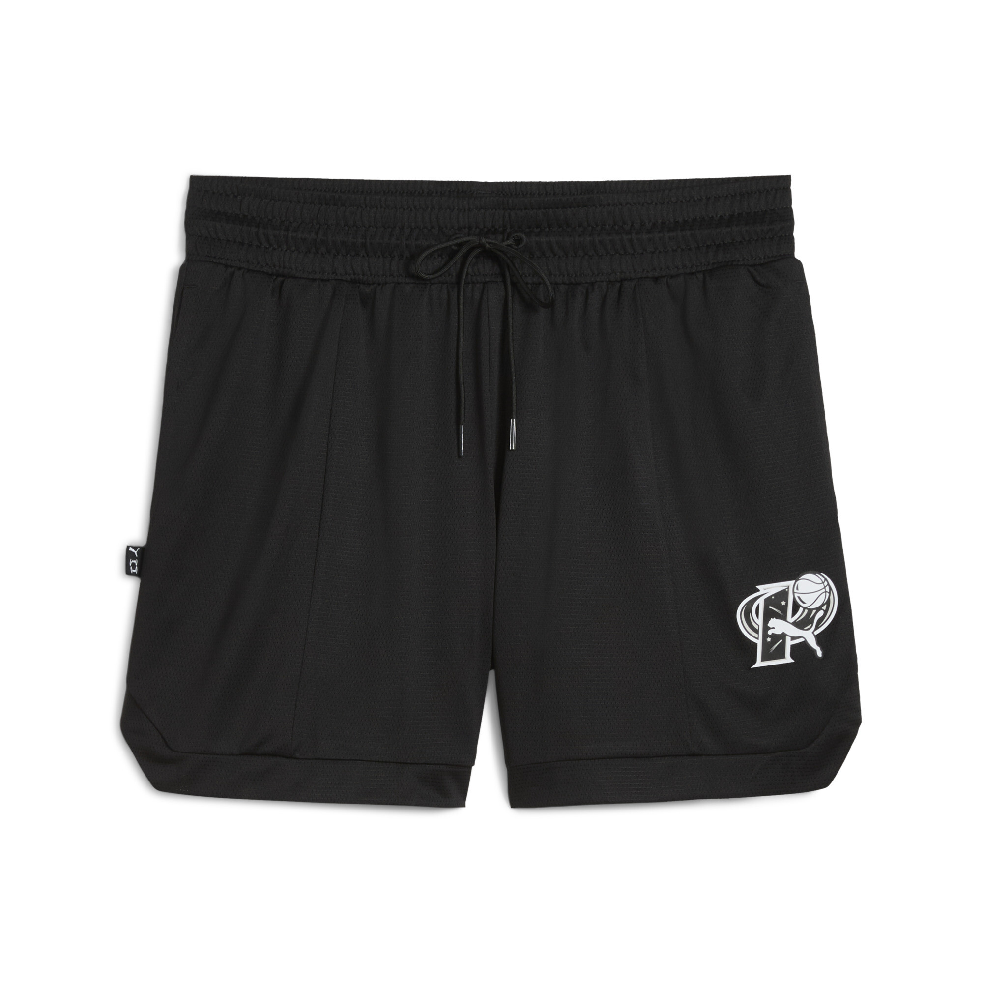 Puma Arc-hitect Mesh 5.25" Basketballshorts Damen | Mit Plain | Black | Größe: L