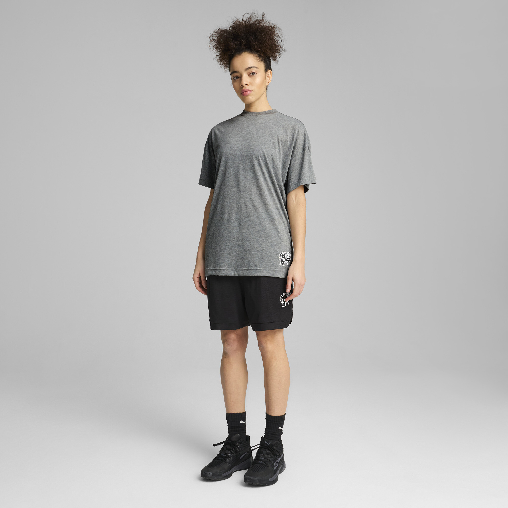 Arc-hitect mesh basketbalshort van 13,34 cm voor Dames, Zwart, Maat XS | PUMA