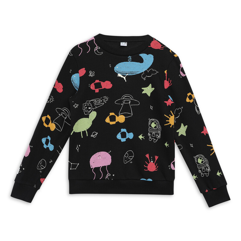 

PUMA Classics Printed Crew-Neck Youth Sweatshirt