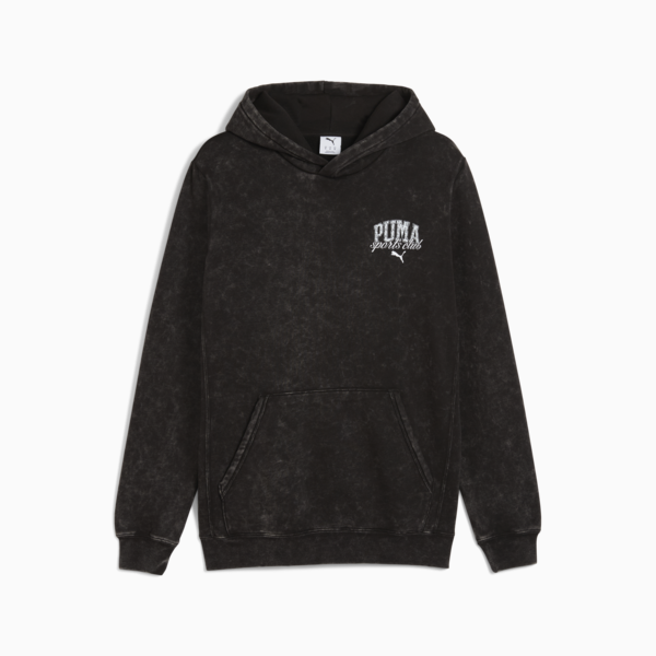 PUMA Class Washed Hoodie Men, PUMA Black, large-ZAF