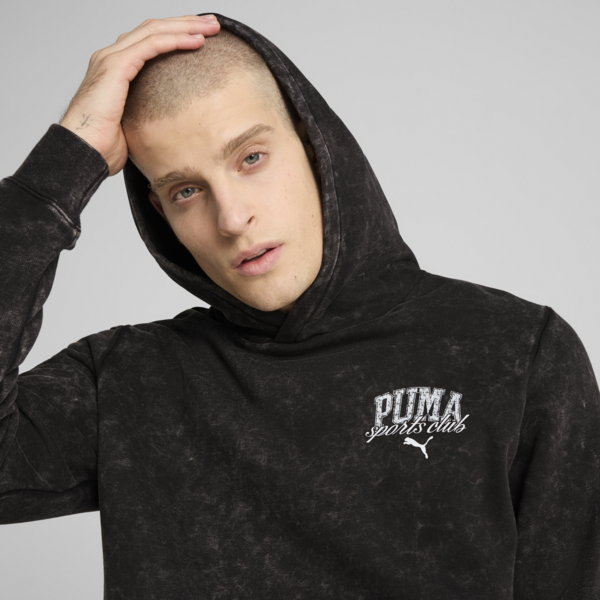 PUMA Class Washed Hoodie Men, PUMA Black, large-ZAF