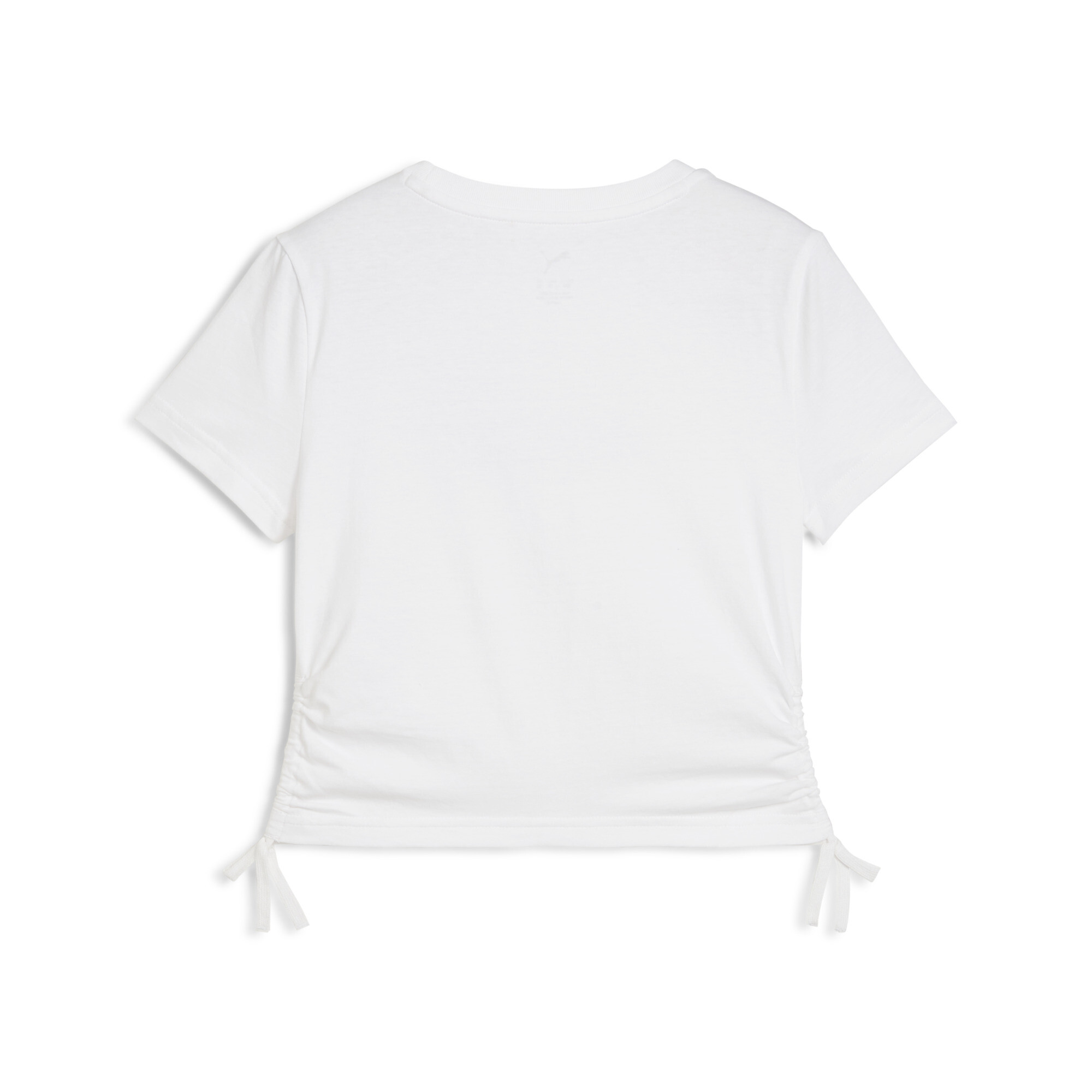 PUMA Essentials Animal Logo Infill T-shirt met geknoopt detail, Wit