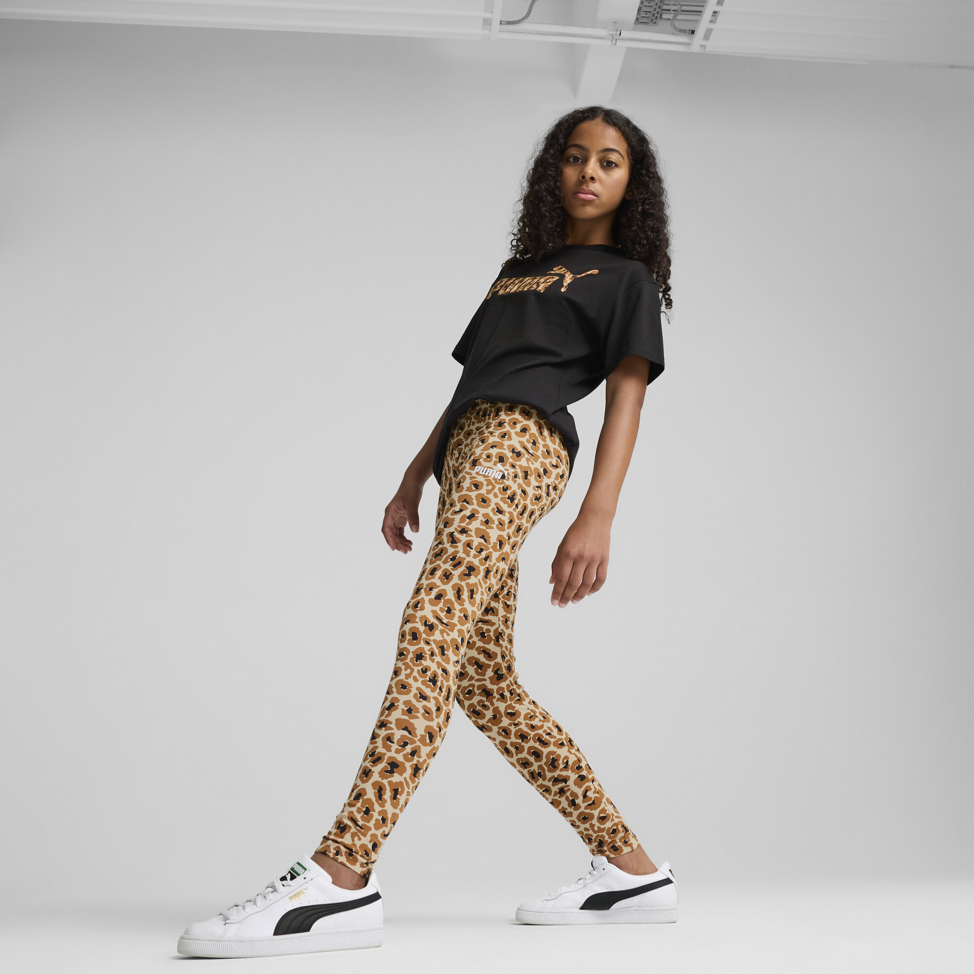 PUMA Essentials Animal Print Big Kids' Leggings - Picture 9 of 10