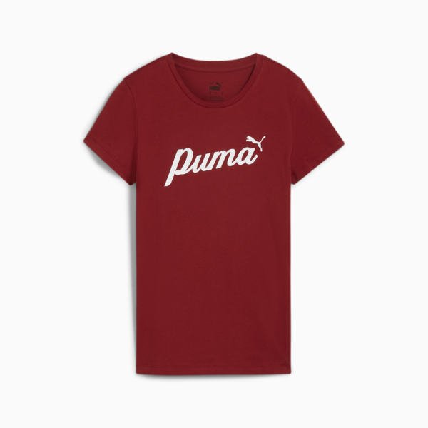 Ess Script Tee, Intense Red, large-ZAF