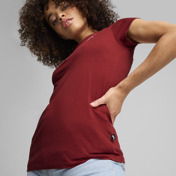 Ess Script Tee, Intense Red, large-ZAF