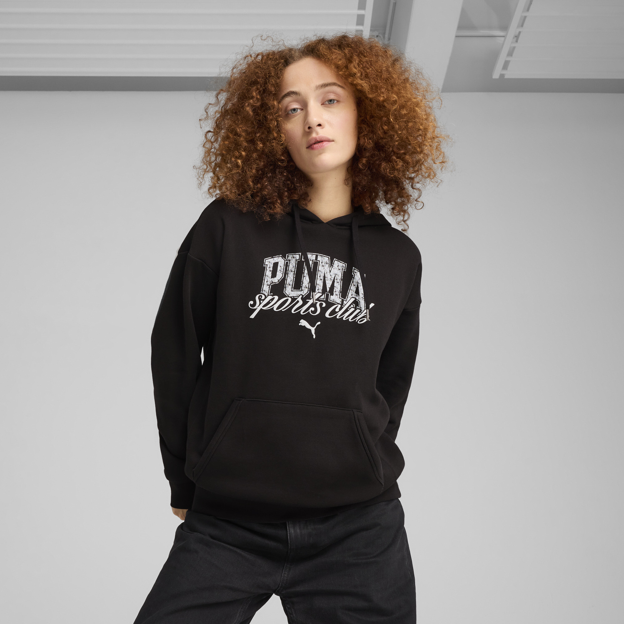 Puma CLASS Relaxed Hoodie Damen | Mit Print | Black | Größe: XS