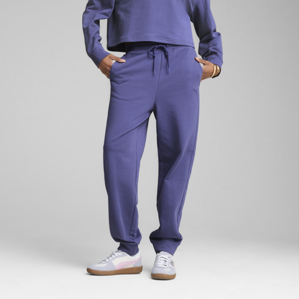 HER Comfort High-Waist Sweatpants Women, Blue Crystal, large-MEX
