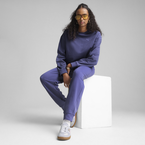HER Comfort High-Waist Sweatpants Women, Blue Crystal, large-MEX