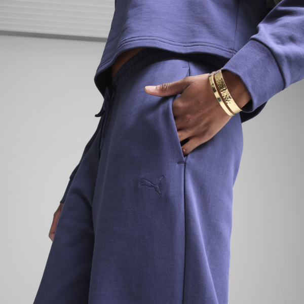 HER Comfort High-Waist Sweatpants Women, Blue Crystal, large-ZAF