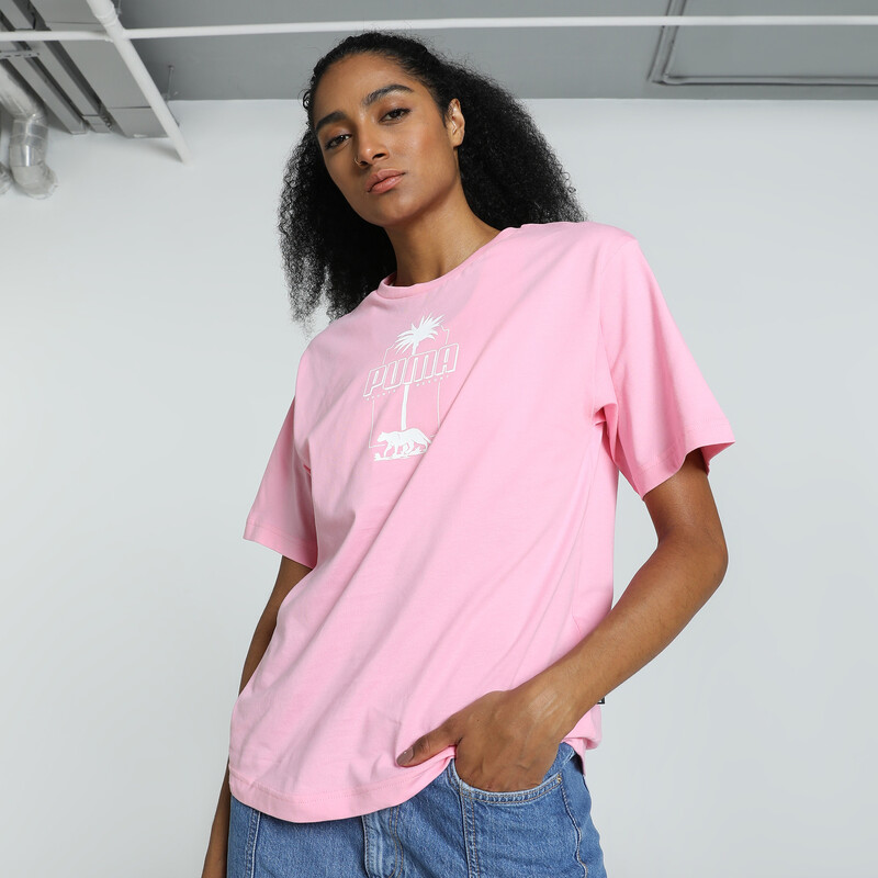

Women's PUMA PALM RESORT Graphic Relaxed Fit Tee