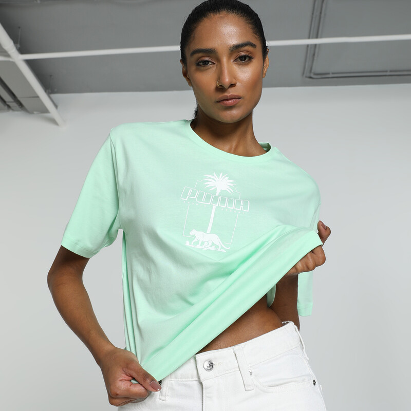 

Women's PUMA PALM RESORT Graphic Relaxed Fit Tee