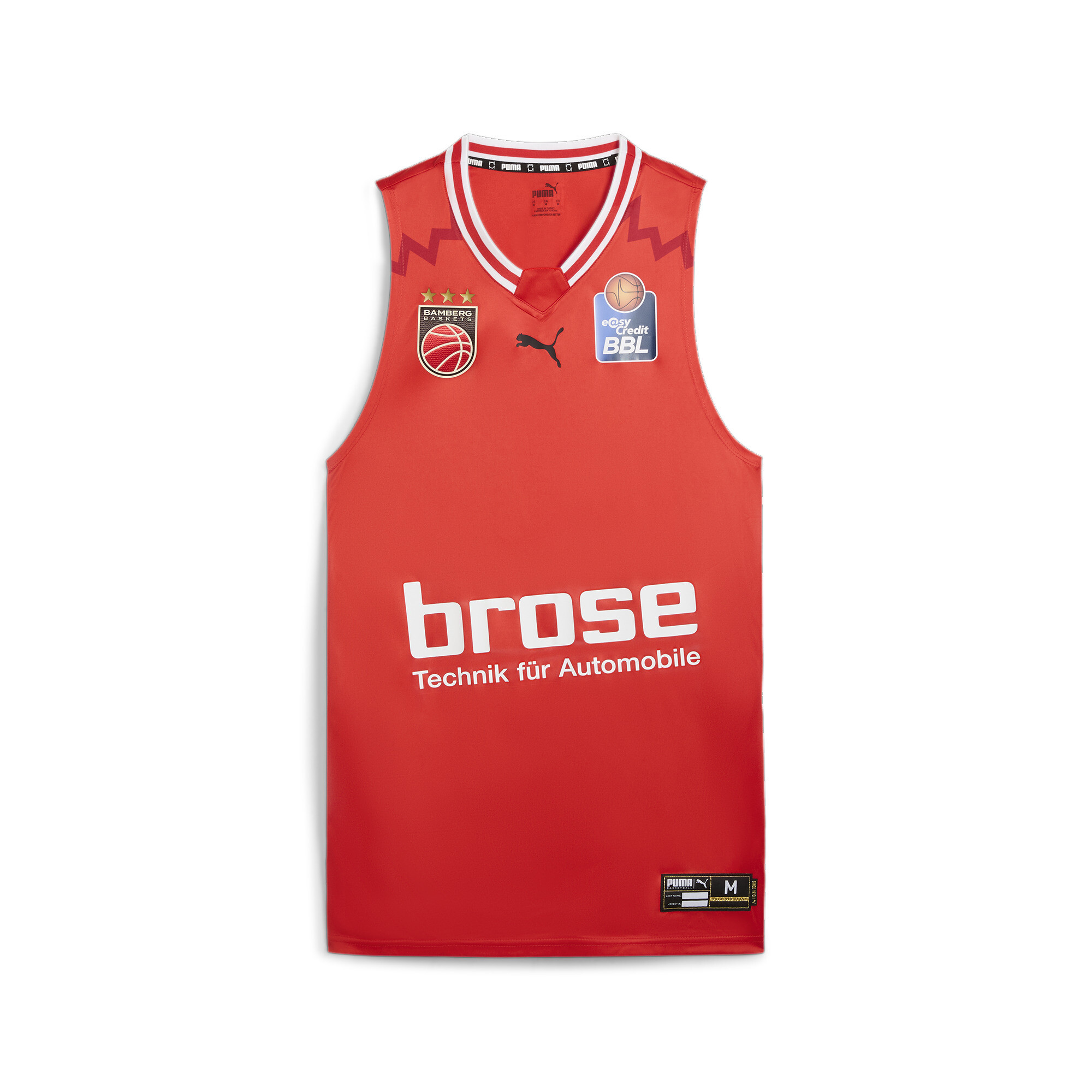 Puma Bamberg Game Basketball-Trikot II Herren | Mit Other Pattern | Red | Größe: XXL