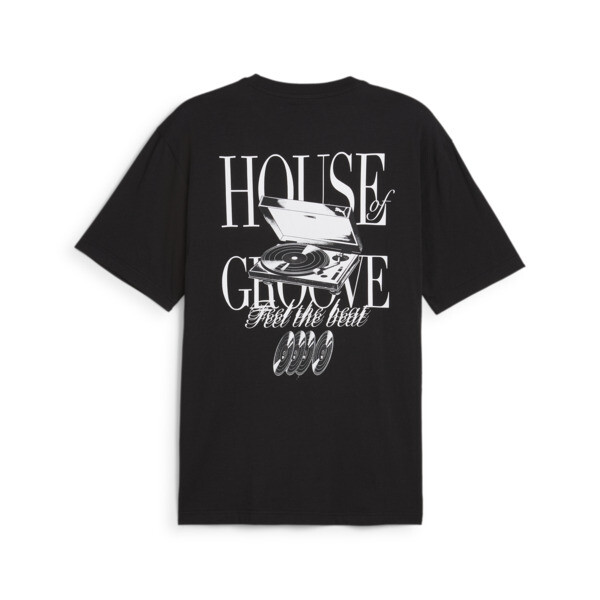 Graphic House Of Groove Tee, PUMA Black, large-ZAF