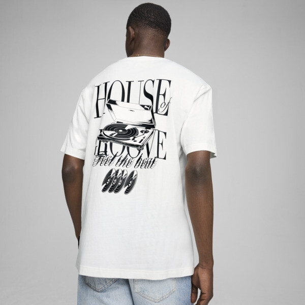 Graphic House Of Groove Tee, PUMA White, large-ZAF