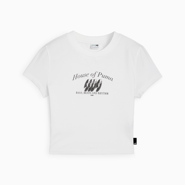 Graphics Music Baby Tee, PUMA White, large-ZAF