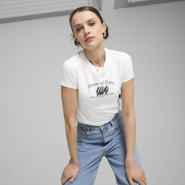 Graphics Music Baby Tee, PUMA White, large-ZAF