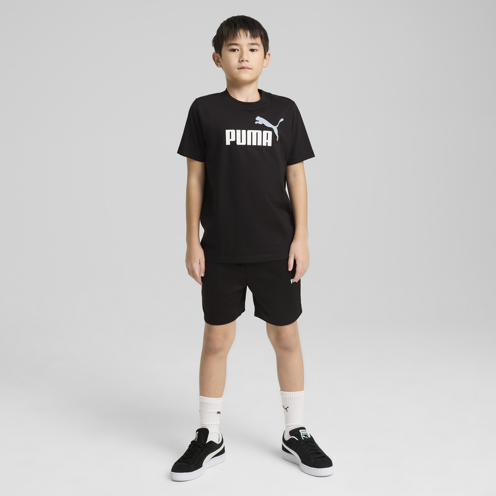 Essentials Colour No.1-logo T-shirt voor Heren, Zwart, Maat 9-10Y | PUMA