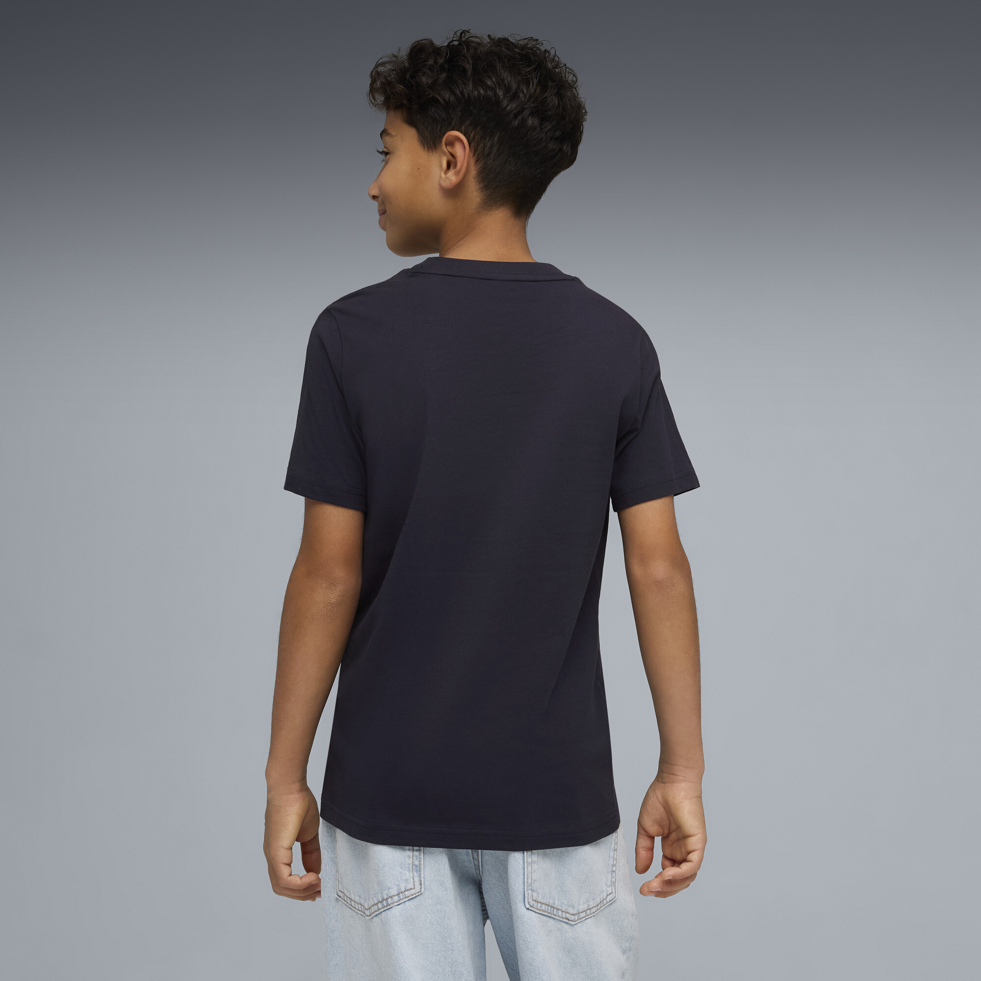 PUMA Essentials Colour No.1-logo T-shirt voor Heren, Blauw, Maat 9-10Y thumbnail 3