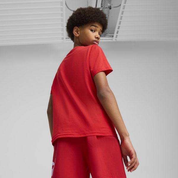 Essentials Logo Lab Summer Tee Youth, For All Time Red, large-MEX