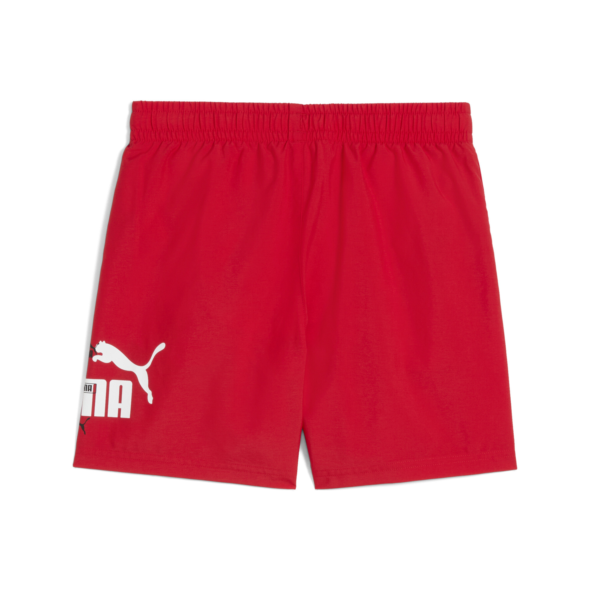 Essentials Logo Lab geweven zomershort voor Heren, Rood, Maat 13-14Y | PUMA