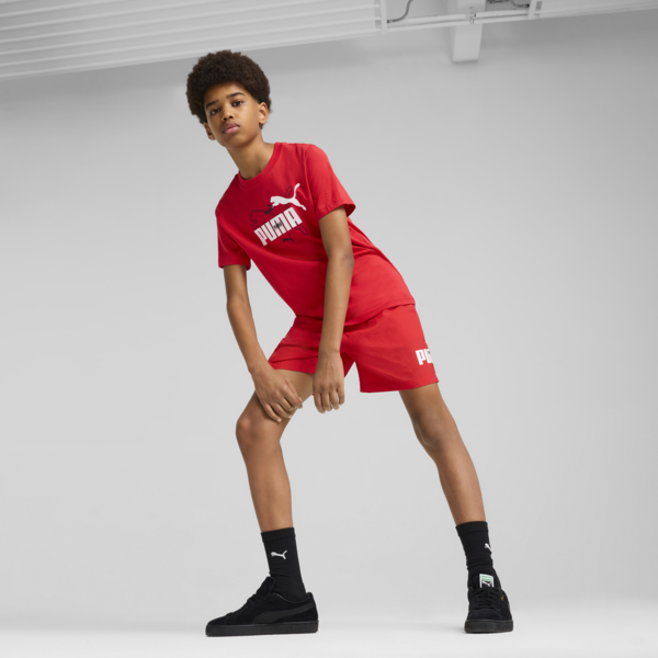 Essentials Logo Lab Summer Woven Shorts Youth, For All Time Red, large-MEX