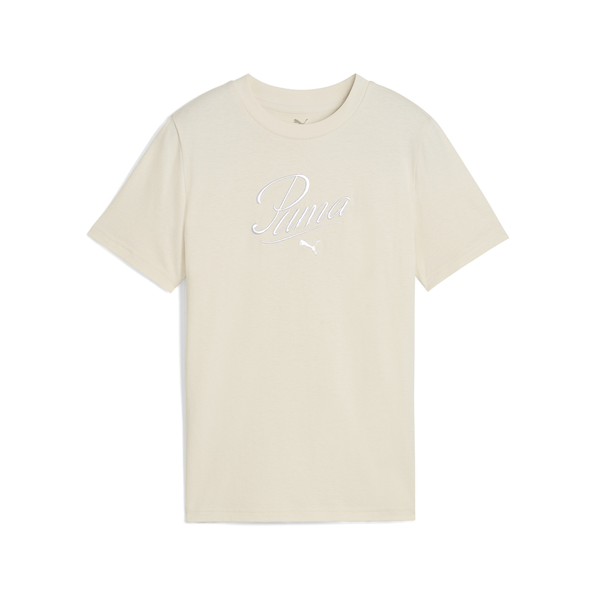 PUMA Essentials Script T-shirt voor Dames, Maat 7-8Y thumbnail 3