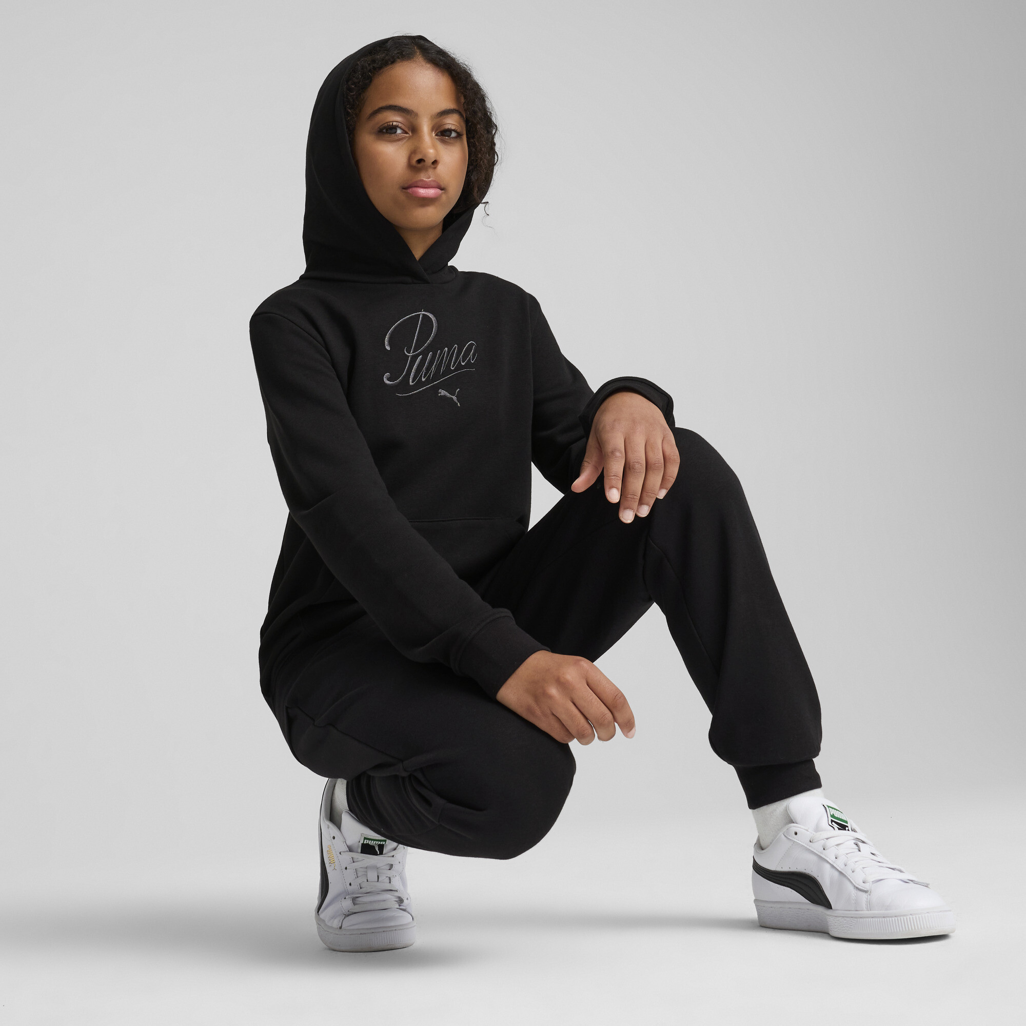 PUMA Essentials Script Big Kids' Hoodie - Picture 9 of 15